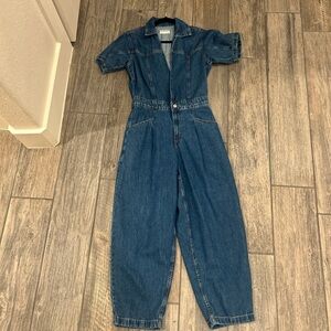 We The Free Blue Denim jumpsuit